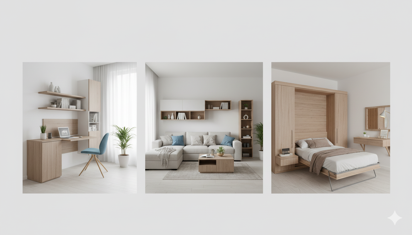 Ideas para maximizar espacios pequeños en departamentos y oficinas con muebles funcionales