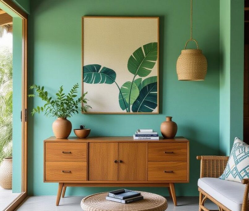 Tendencias 2025: Colores tierra, materiales naturales y muebles sostenibles para renovar tu hogar en Ecuador con estilo y calidad.